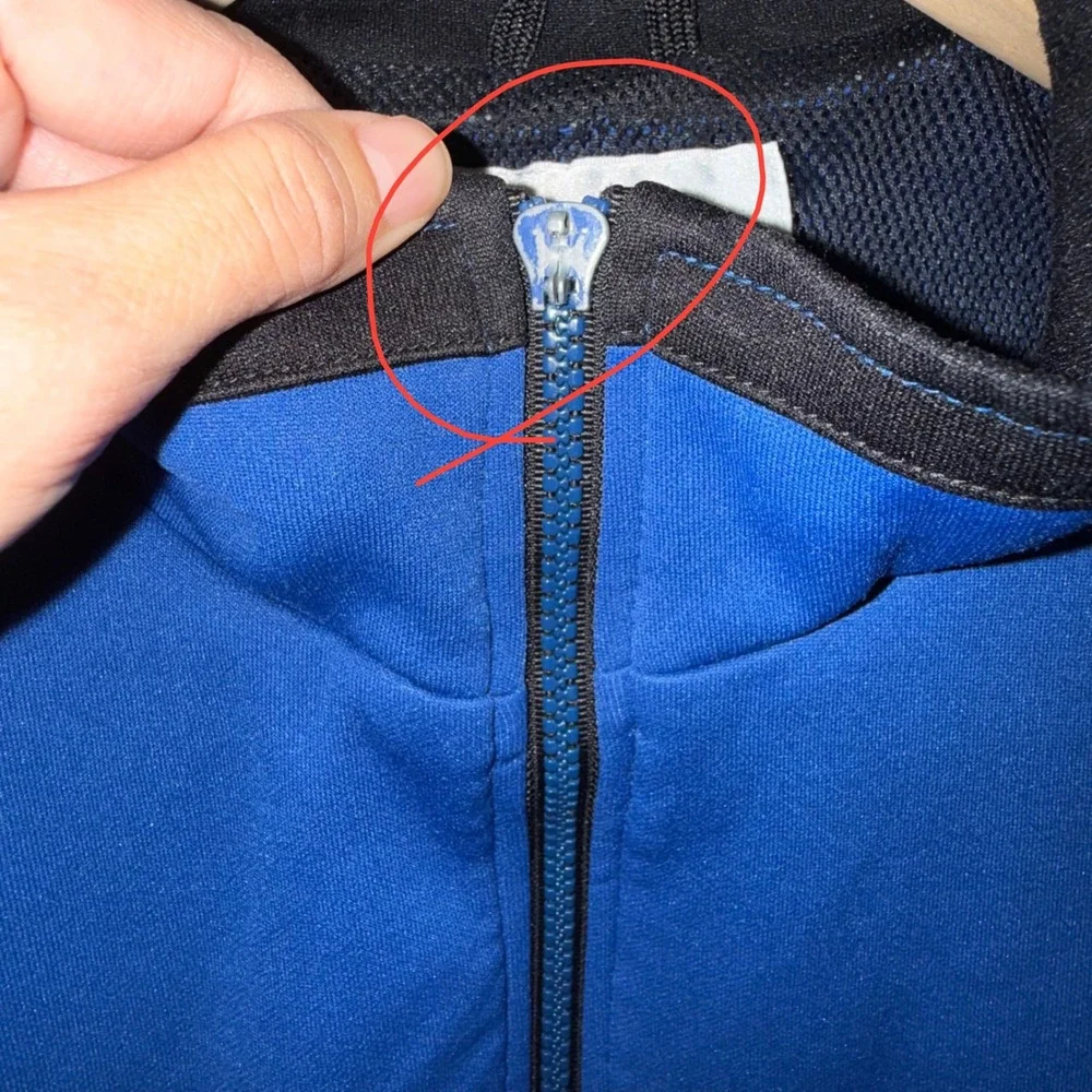 Nike Vintage 90's Blue Track Jacket Full Zip Athletic Sportswear Sz L Collector - Picture 4 of 8